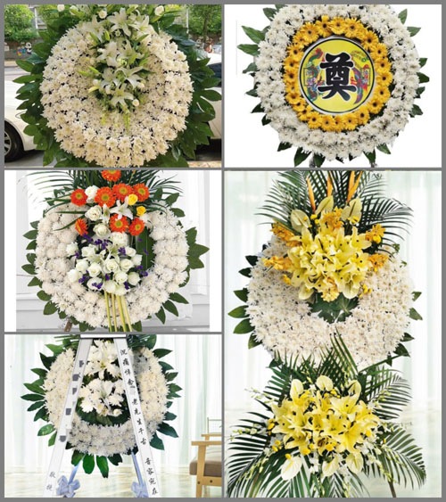 四川成都崇州市大划镇场镇社区花圈速递